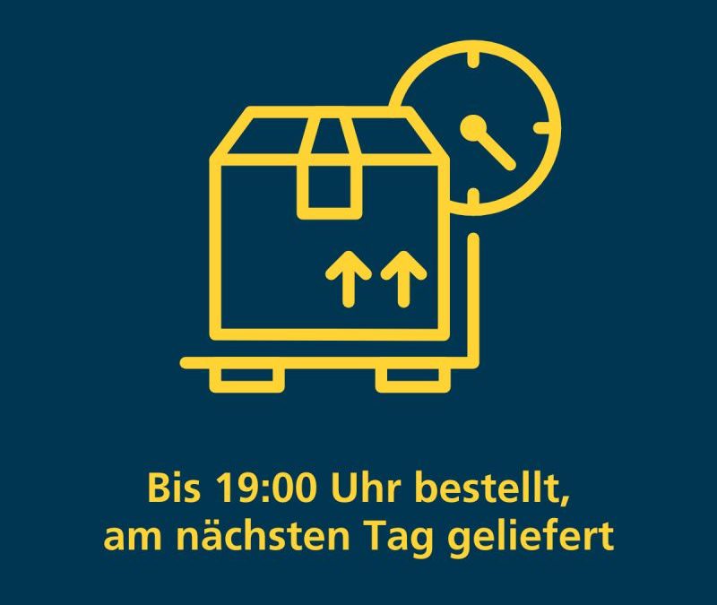Bis 19:00 Uhr bestellt, am nächsten Tag geliefert