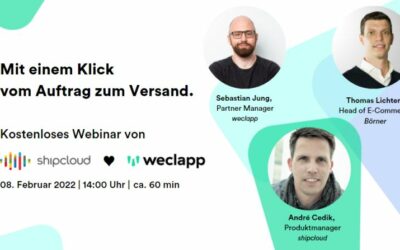 Webinar – Mit shipcloud und weclapp SE den Versand optimieren