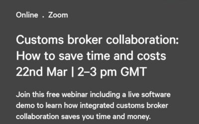 The best way to collaborate with customs brokers worldwide
