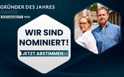 Gründer des Jahres Award 2022 in der Kategorie sustainability