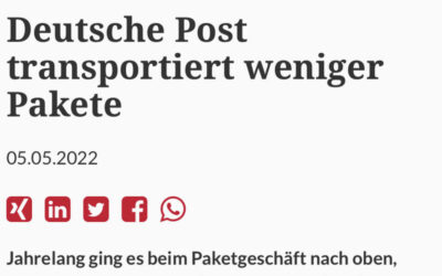 Deutsche Post transportiert weniger Pakete