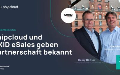 shipcloud und OXID eSales geben Partnerschaft bekannt