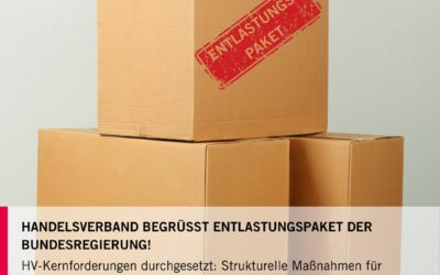 Handelsverband begrüßt Entlastungspaket