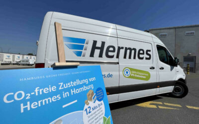 12 Millionen Sendungen im Jahr CO2-frei: Hermes macht seinen Heimathafen zur grünen Logistikmetropole