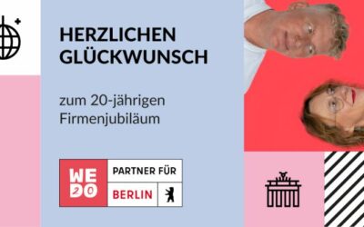 20. Agenturgeburtstag für WEDO