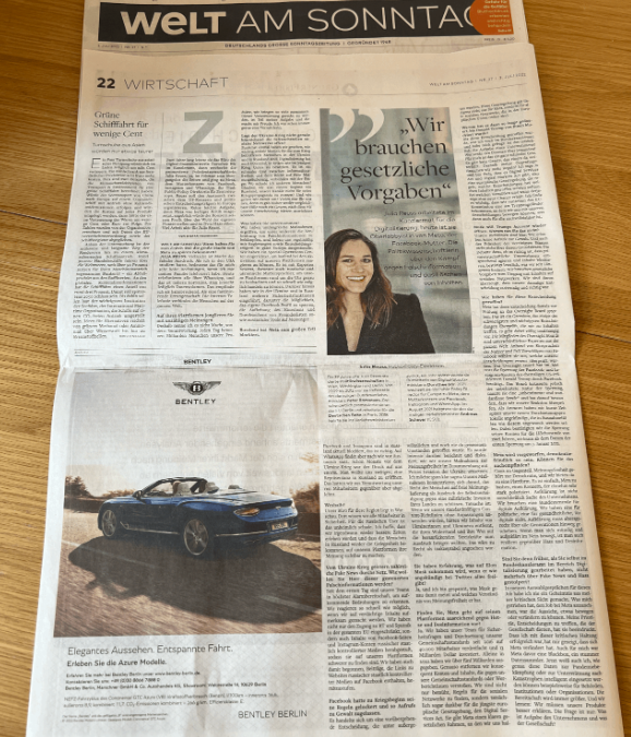 Julia Reuss gibt Einblicke in ihre Arbeit beim Mutterkonzern von Facebook