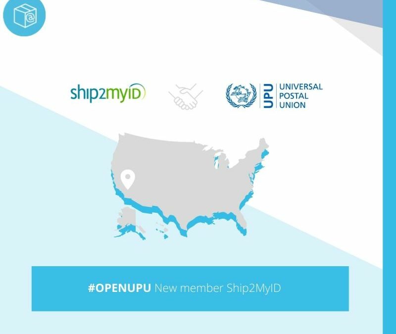 One of the first new UPU/CC members: Ship2MyID ships to any mobile email, or digital ID