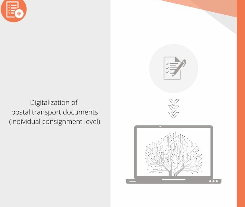 Digitalization of postal transport documents (individual consignment level)
