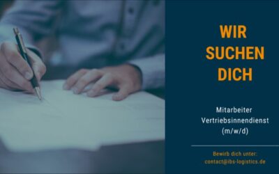 IBS Logistics sucht Mitarbeiter Vertriebsinnendienst (m/w/d)