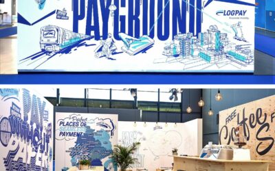 Messestand „Urban Payground“ für die LOGPAY Unternehmensgruppe