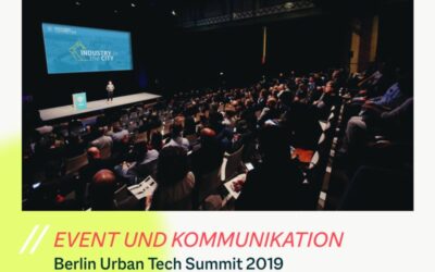 WE DO bei der Berliner Wirtschaftskonferenz Berlin Urban Tech Summit 2019