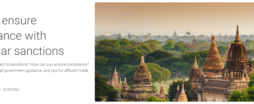 How to ensure compliance with Myanmar sanctions
