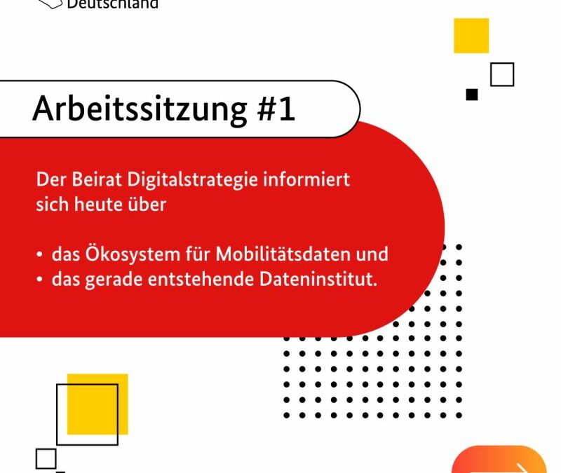 Erste Arbeitssitzung Digitalstrategie Deutschland