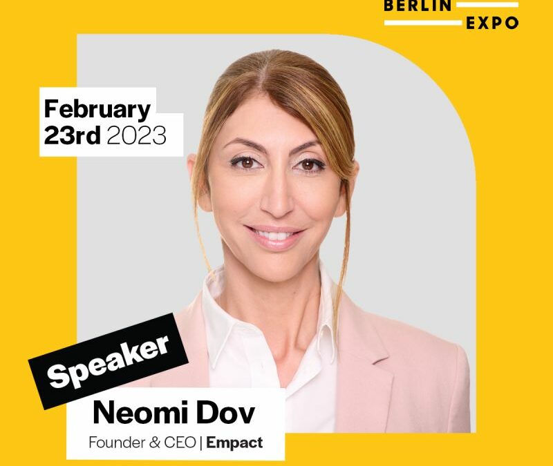 Neomi Dov | Empact shares her expertise at the E-Commerce Berlin EXPO