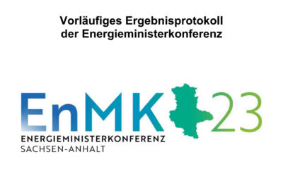 Vorläufiges Ergebnisprotokoll der Energieministerkonferenz