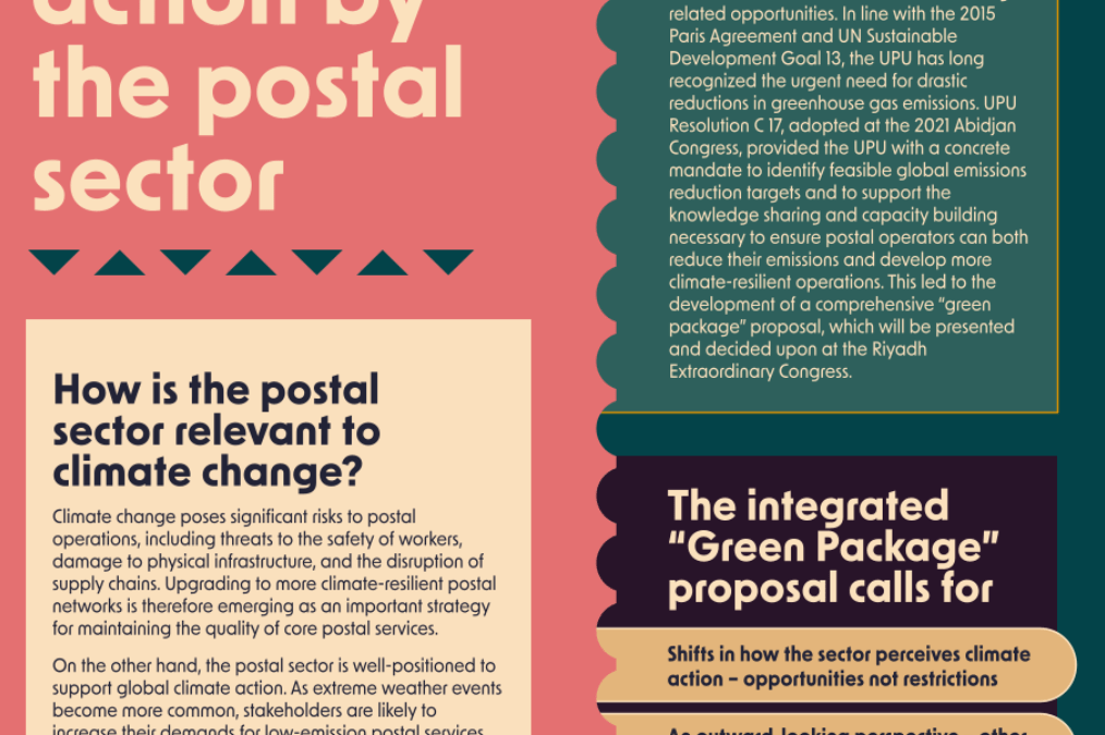 Integrated „Green Package“ for the postal sector